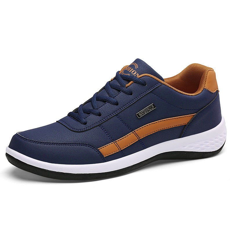 New Men's Shoes Large Leather Super Light Sports Shoes Casual Student Board Shoes Running Shoes Size 48