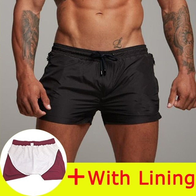 New Mens Swimsuit Sexy Swimwear Men Swimming Shorts Men Briefs Beach Shorts Sports Suits Surf Board Shorts Men Swim Trunks