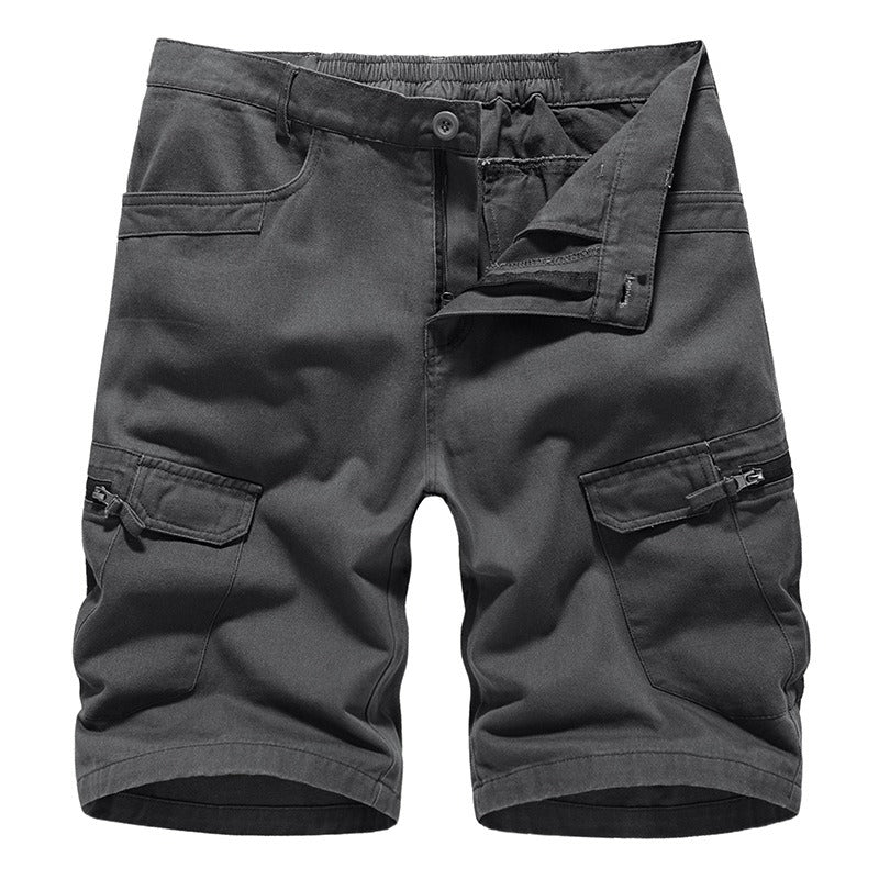 New Mens Workwear Shorts, European and American Camouflage Loose Fitting Oversized Casual Mens Capris