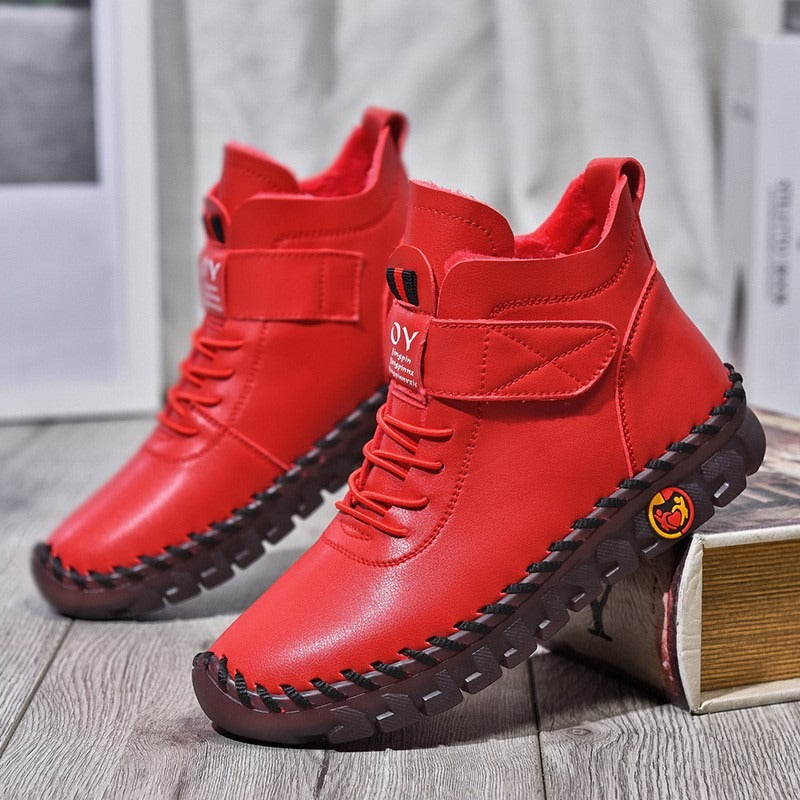 Autumn and winter new large size women's casual boots fashion all simple and generous