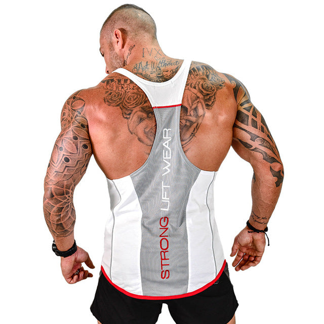 Mens Bodybuilding Tank top Gyms Fitness Sleeveless Shirt New Male Cotton clothing Fashion Singlet Vest Undershirt