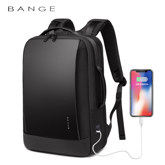 BANGE Business Casual Lightweight Backpack Men's Large Capacity Travel Backpack Student Computer School Bag Backpack