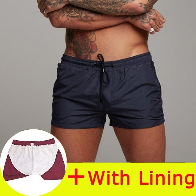 New Mens Swimsuit Sexy Swimwear Men Swimming Shorts Men Briefs Beach Shorts Sports Suits Surf Board Shorts Men Swim Trunks