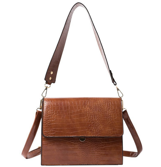 Small Vintage Retro Female Pu Leather Shoulder Messenger Bags Girls Ladies Alligator Crossbody Bag Crocodile Women Handbags New
