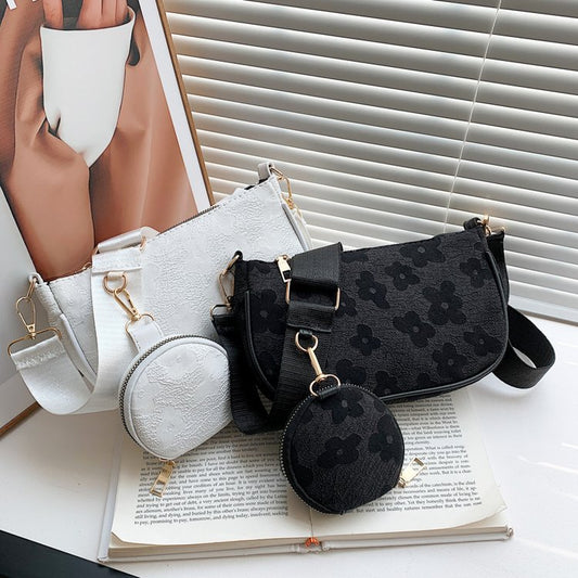 Textured Retro Armpit Bag Simple Women's Bag New Mother Bag Chain Foreign Style Hand Bag Shoulder Bag