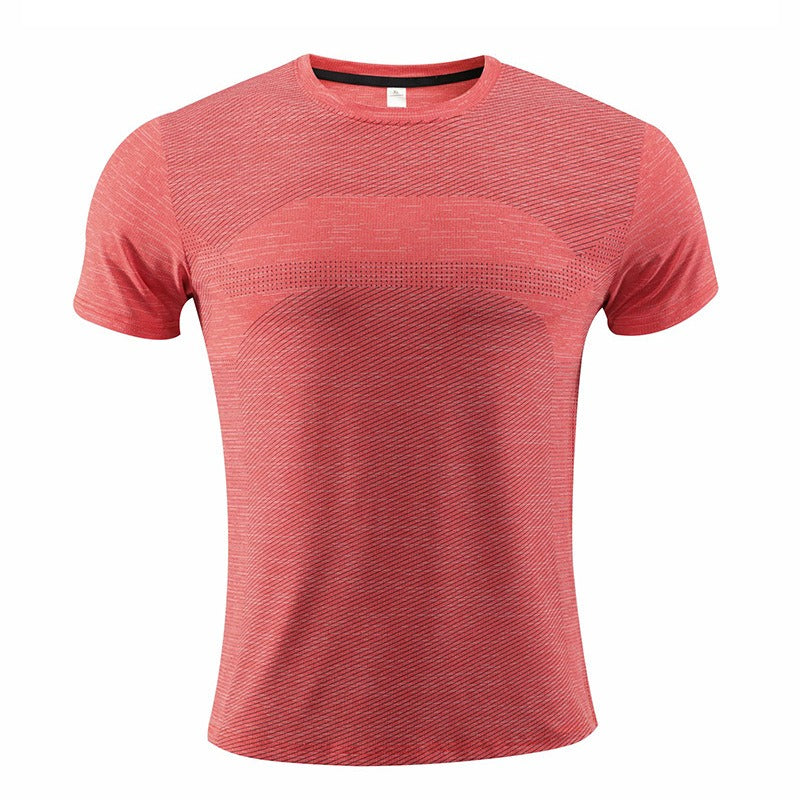 Men's short sleeved sports T-shirt, quick drying clothes, summer running clothes, fitness clothes