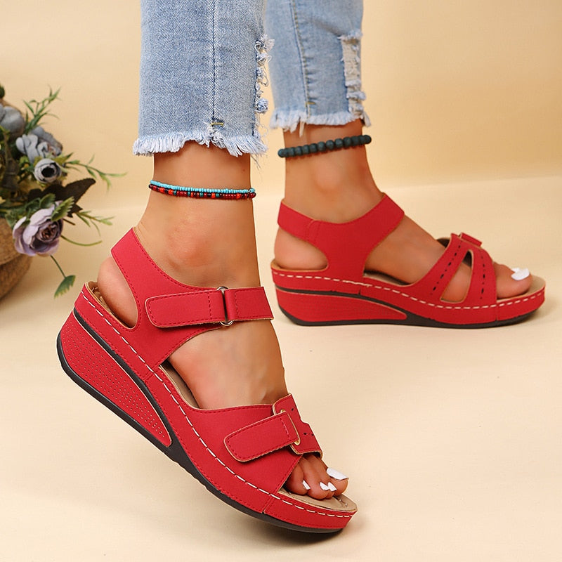 Summer Wedge Sandals for Women  New Fashion Non Slip Beach Shoes Woman Lightweight Casual Platform Sandalias Mujer Plus Size