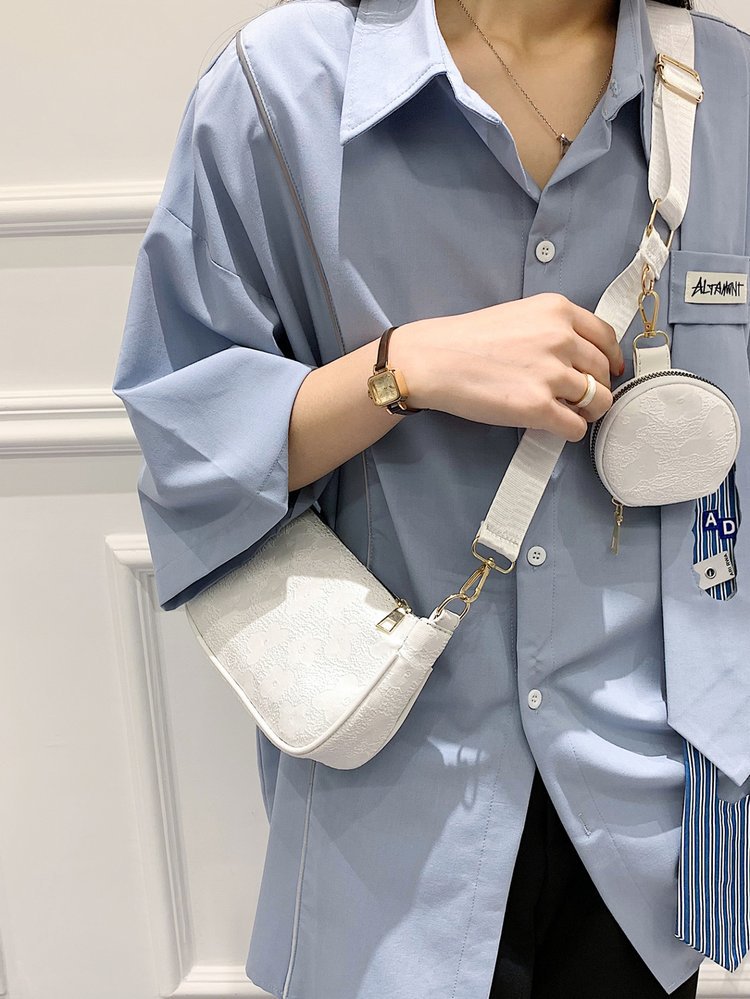 Textured Retro Armpit Bag Simple Women's Bag New Mother Bag Chain Foreign Style Hand Bag Shoulder Bag